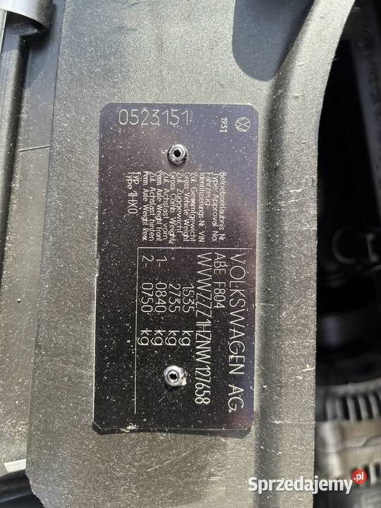 VW golf mk3 1992 18 82000 Wojkowice