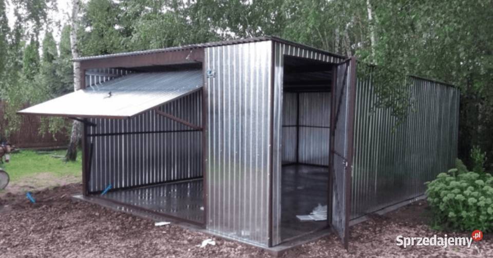 Garaż Blaszany 4x6 ocynk kątownik producent cała 24m2 Kołobrzeg