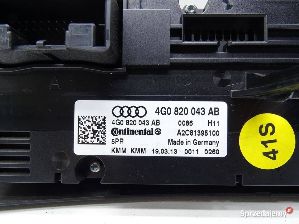 PANEL STEROWNIK NAWIEWU KLIMATYZACJI 4G0820043AB