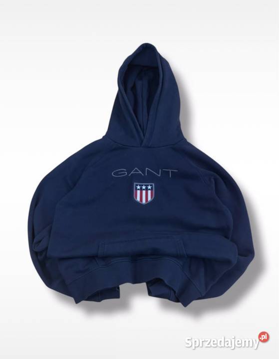 Bluza z Kapturem Gant Granatowa Meska Unisex śląskie Kłobuck