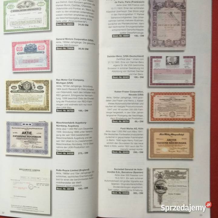 1198 Historia Papierów Wartościowych zachodniopomorskie Szczecin sprzedam