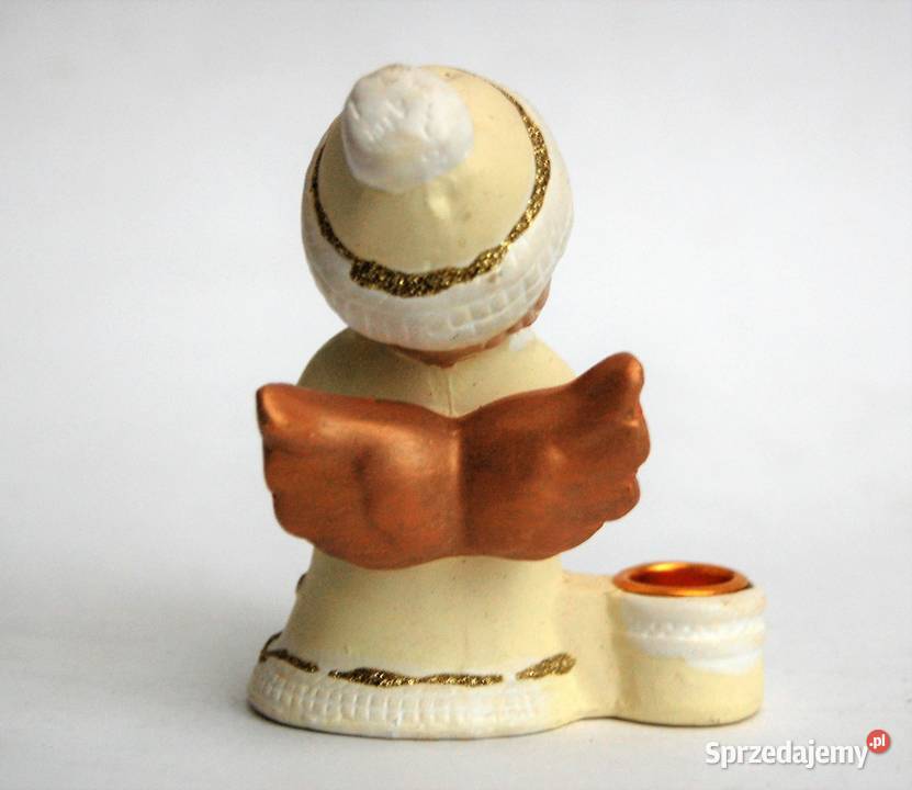Ceramiczny aniołek świecznik figurka ceramika lubelskie Lublin sprzedam