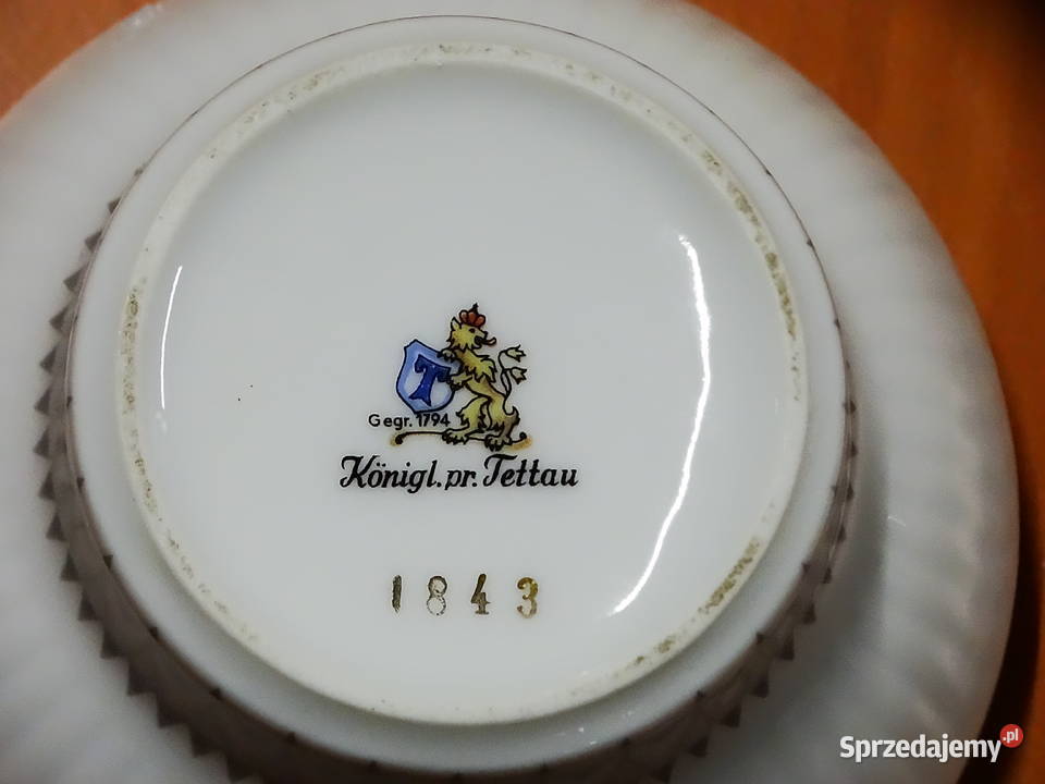 Porcelanowy serwis kawowy marki Knigliche lubelskie Biłgoraj sprzedam