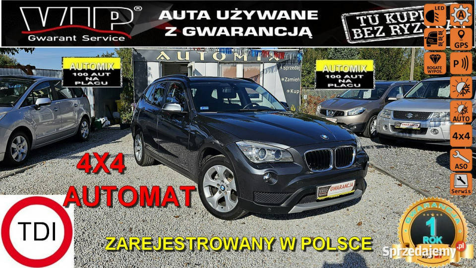 BMW X1 SPRZEDANY Lift SUPER Wyposażenie 4X4 nieuszkodzony X1 Świdnica