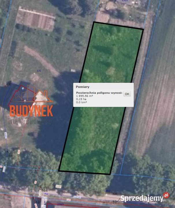 Działka budowlana Rusko 1896m2 sprzedam