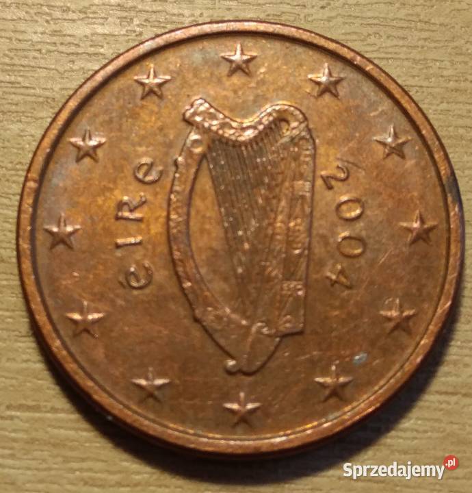 Moneta 1 euro cent IRLANDIA 2004 moneta obiegowa Myszków