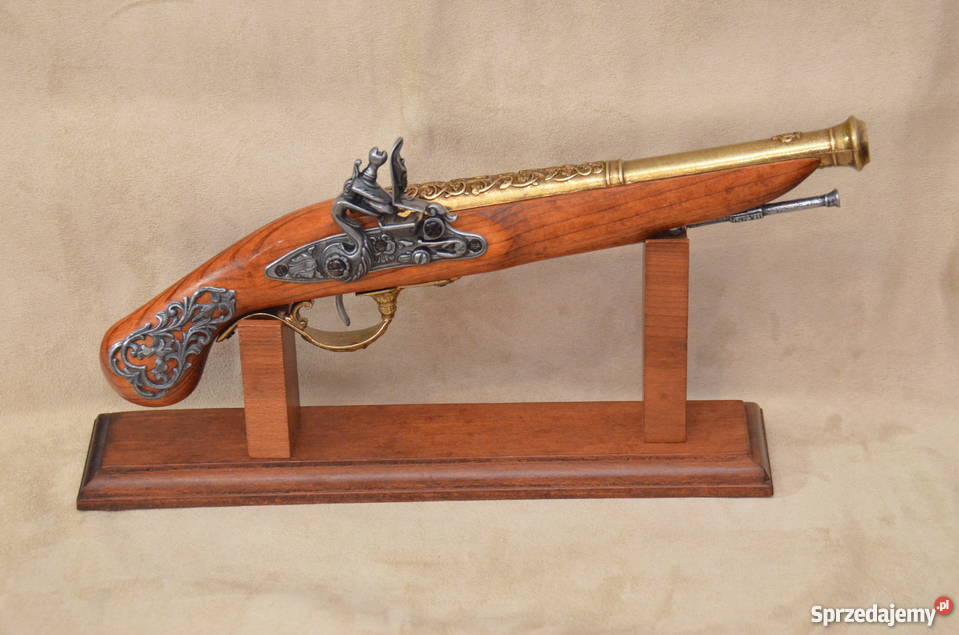 Replika broni brytyski pistolet skałkowy XVIIIw wielkopolskie