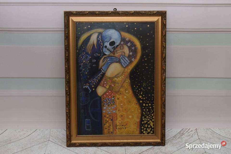 Gustav Klimt Pocałunek Ze Śmiercią Obraz Olejny Kraków