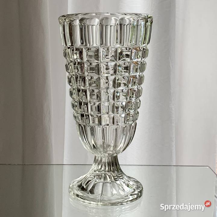 Wazon Hortensja H23201 szkło PRL Myszków