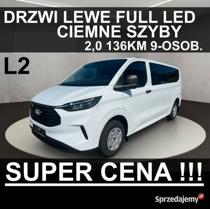 Ford Transit Custom Drzwi Lewe Full Led Ciemne ESP Szczecinek sprzedam