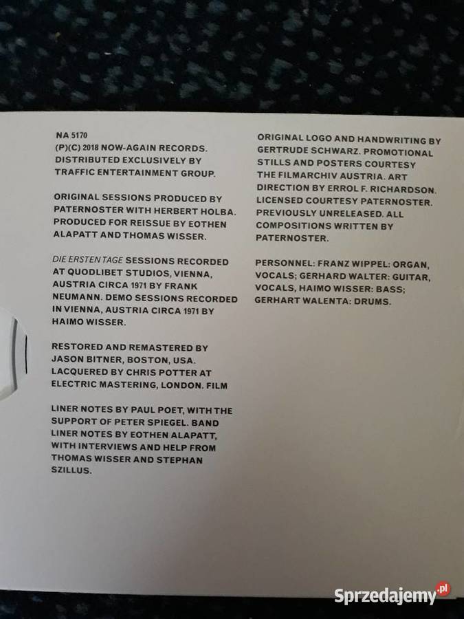 Z archiwalnych wykopalisk progrocka PATERNOSTER podkarpackie Rzeszów sprzedam