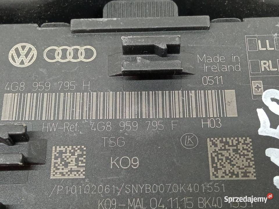 MODUŁ DRZWI TYŁ 4G8959795F Audi A7 I 20102018 4G Komputery