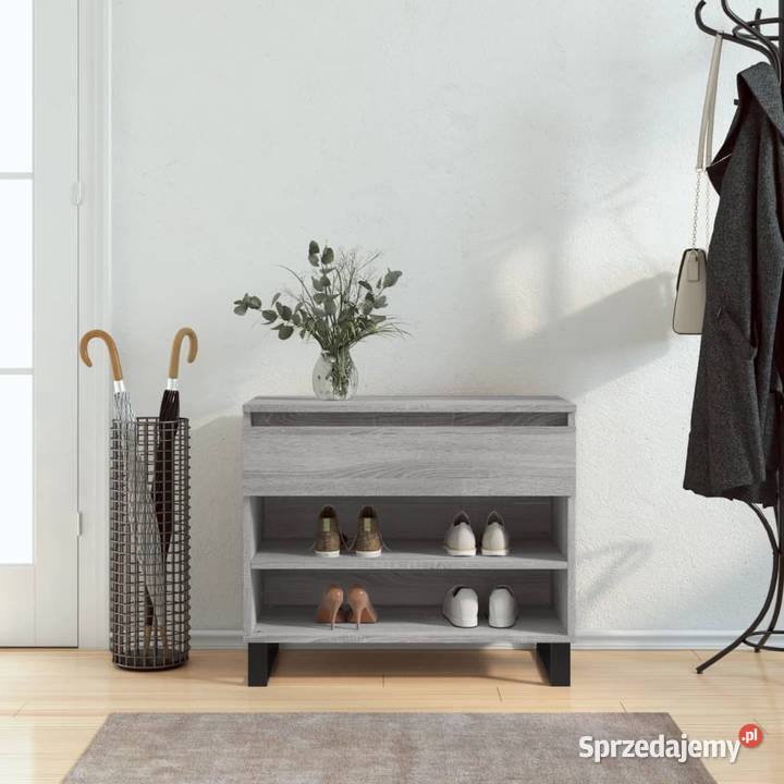 Szafka na buty szary dąb sonoma 70x36x60