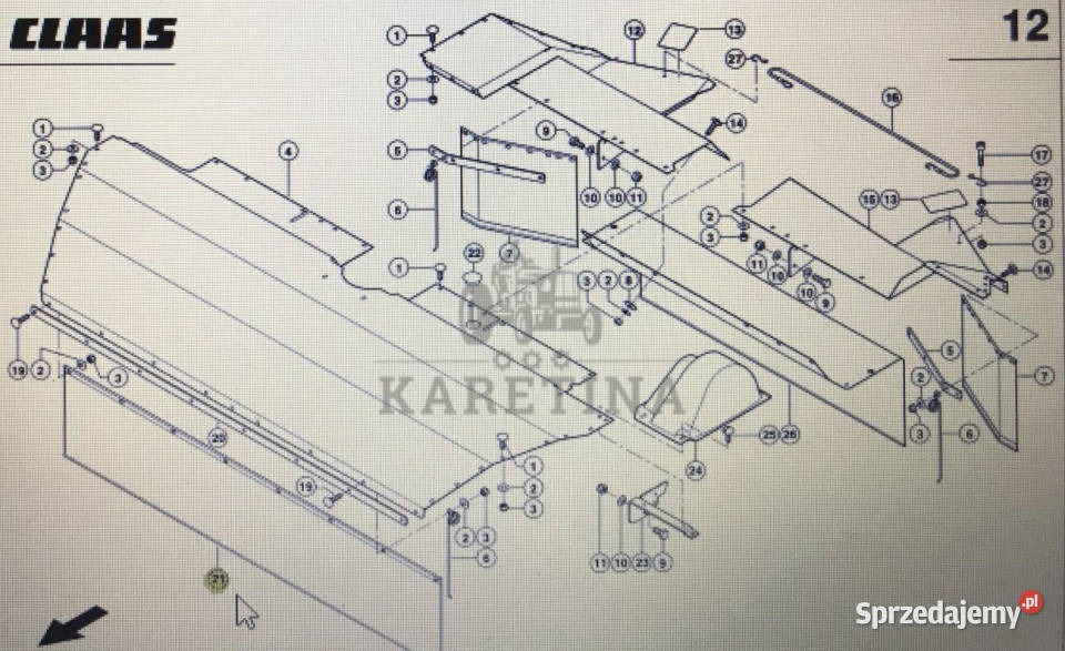 CLAAS 00 922 271 2CLAAS Corto fartuch ochronny wielkopolskie Jastrzębniki