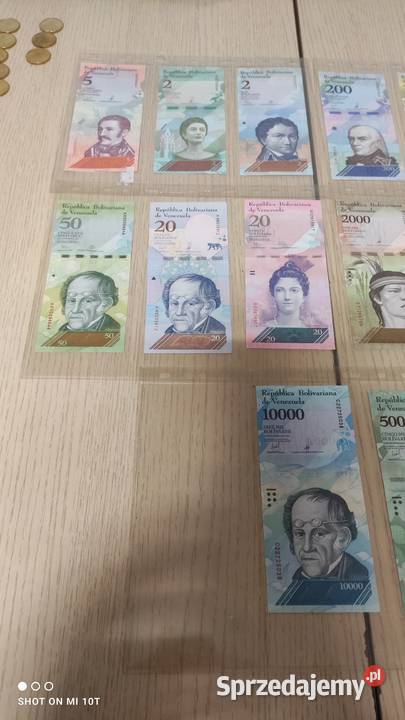 Wenezuela seria 14 banknotów UNC
