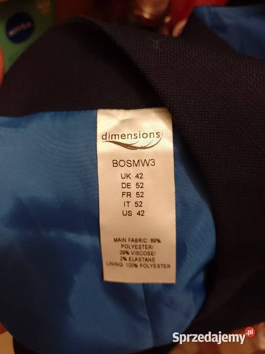 52 L Dimensions Granatowa kamizelka garniturowa niebieski Kraków sprzedam