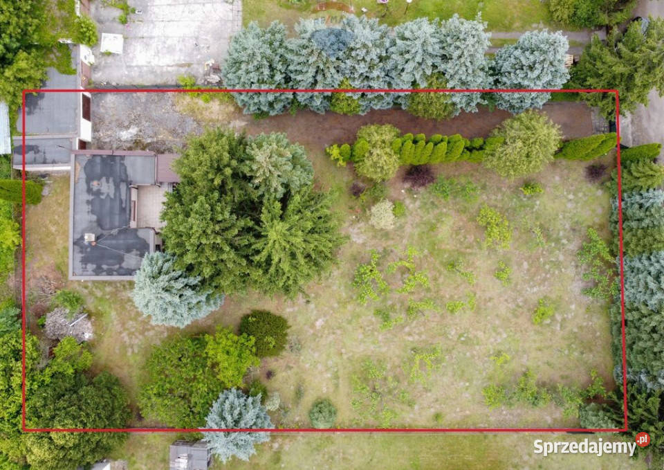 Działka budowlana 2100 m2 z domem Zakręt