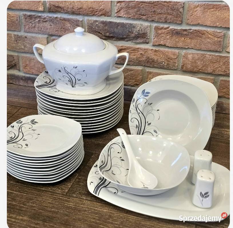 319 Zestaw obiadowy 43 elementy na 12 osób VC460 Zabrze