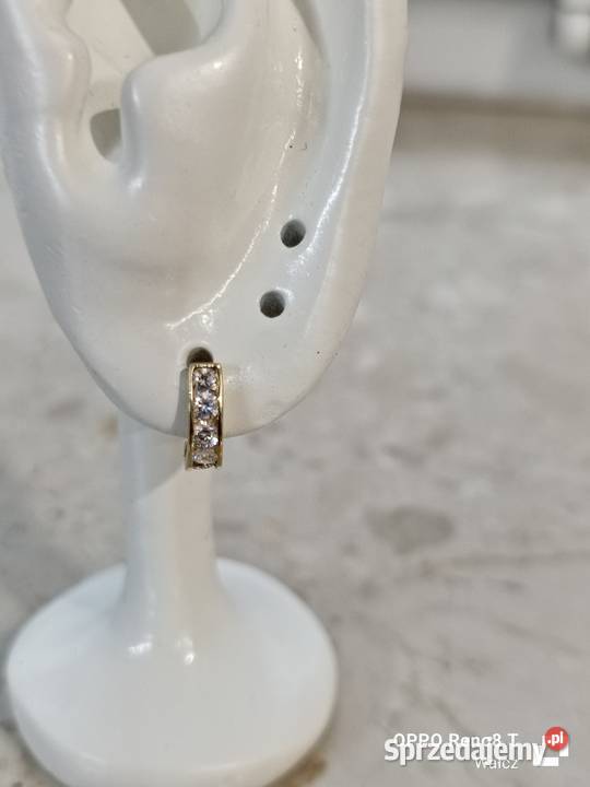 Złote Nowe kolczyki dzieci zapangwys10mmpr333 Wałcz