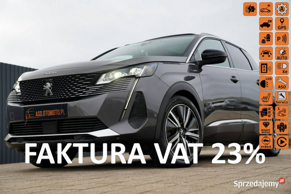 Peugeot 3008 GT ful led skóra masaze ACC kamery czujnik parkowania