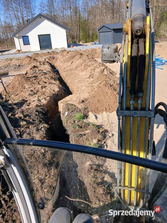 Usługi minikoparką i wozidłem Wykopy, roboty ziemne