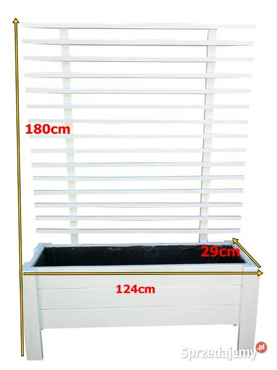 DUŻA DONICA DREWNIANA Z KRATKĄ Lelów