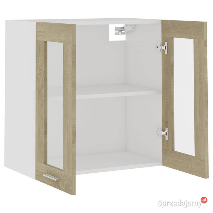 Szafka wisząca z szybą kolor dąb sonoma 60x31x60 Warszawa