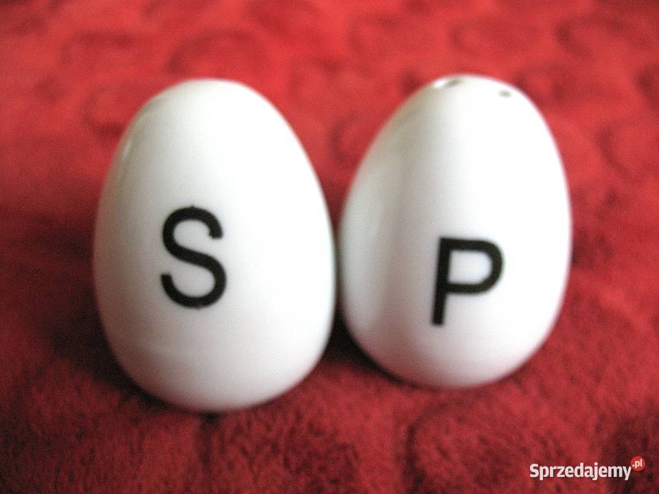 Solniczka i pieprzniczka jajka przyprawniki na Siedlce sprzedam