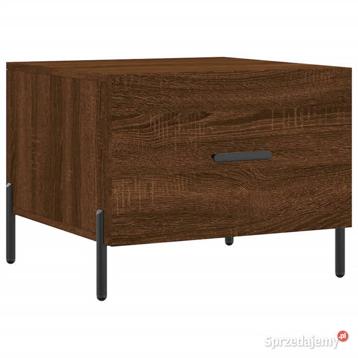 Stoliki kawowe 2 brązowy dąb 50x50x40 WM829427