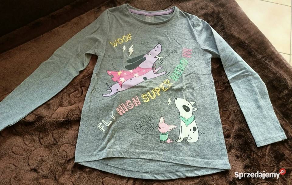 Bluzka dziewczęca z długim rękawem rozmiar 128 Skarżysko-Kamienna