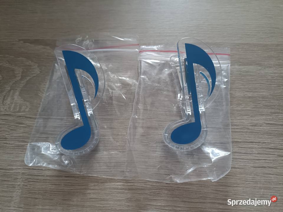 Plastikowy klips do nut w kształcie nuty ósemki Artykuły szkolne Dla Dziecka