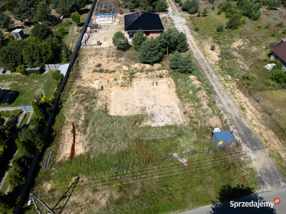Działka z projektem fundament 1500m2 Wymysłów