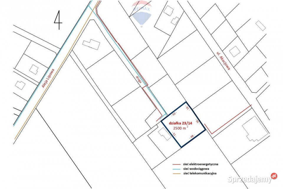 Działka 2533m2 pod usługi Radziejowice Parcel 50m