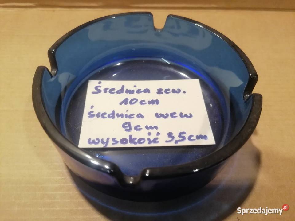 popielniczka szkło PRL Porcelana i szkło łódzkie