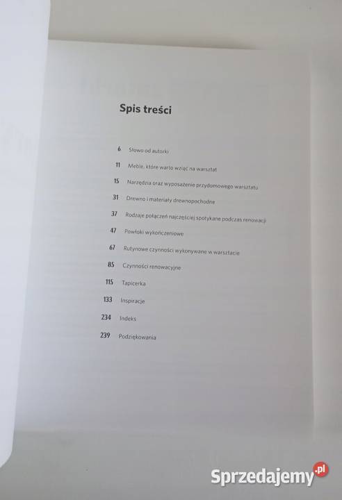 Wióry lecą Renowacja mebli i tapicerka Osięciny