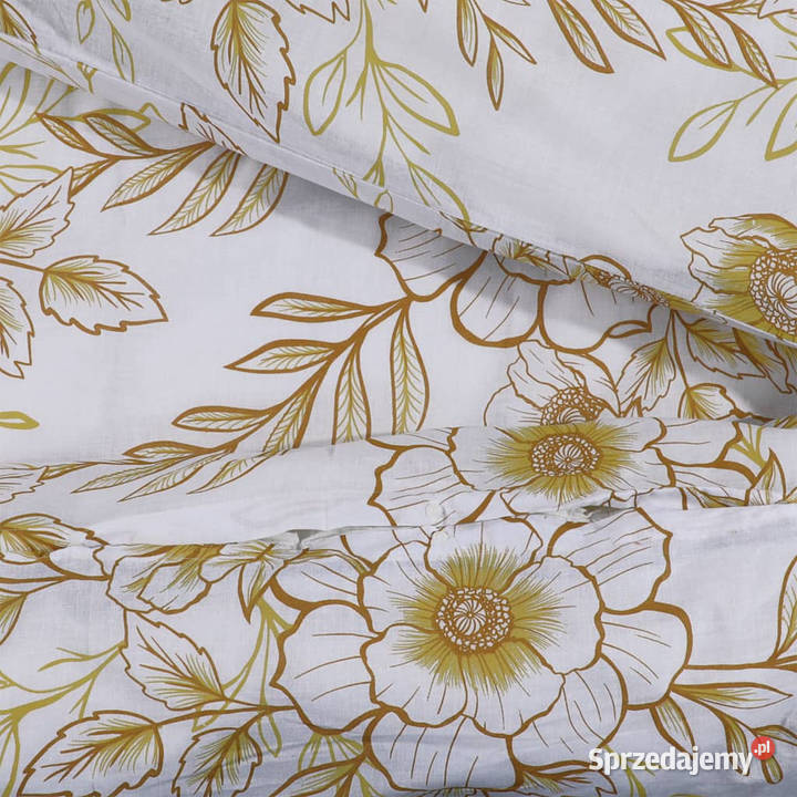 Zestaw pościeli białobrązowy 155x220 bawełna mazowieckie Warszawa sprzedam