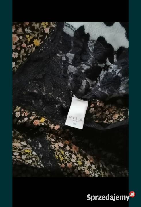 VILA bluzka bluzeczka koszula Z Czarną Koronką Leszno sprzedam
