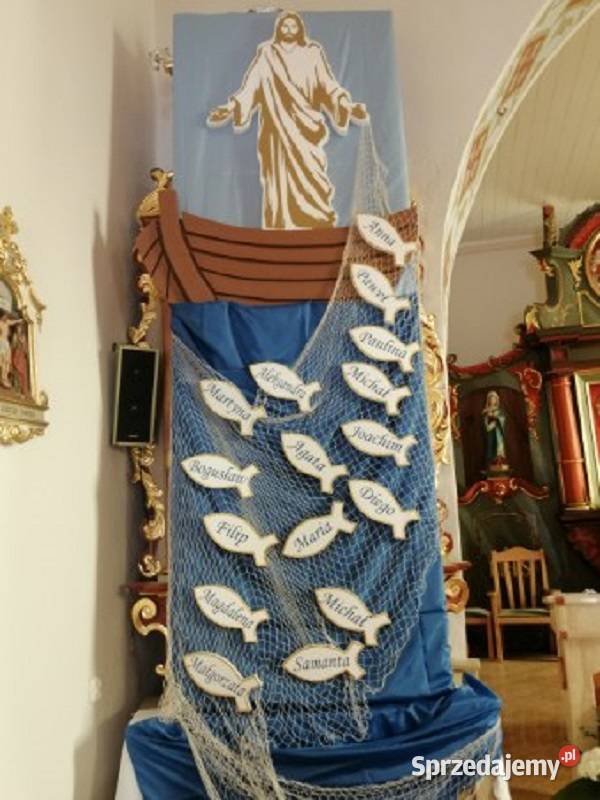 Łódź dekoracja Pierwsza Komunia wieniec dożynki wielkopolskie Dobrzyca