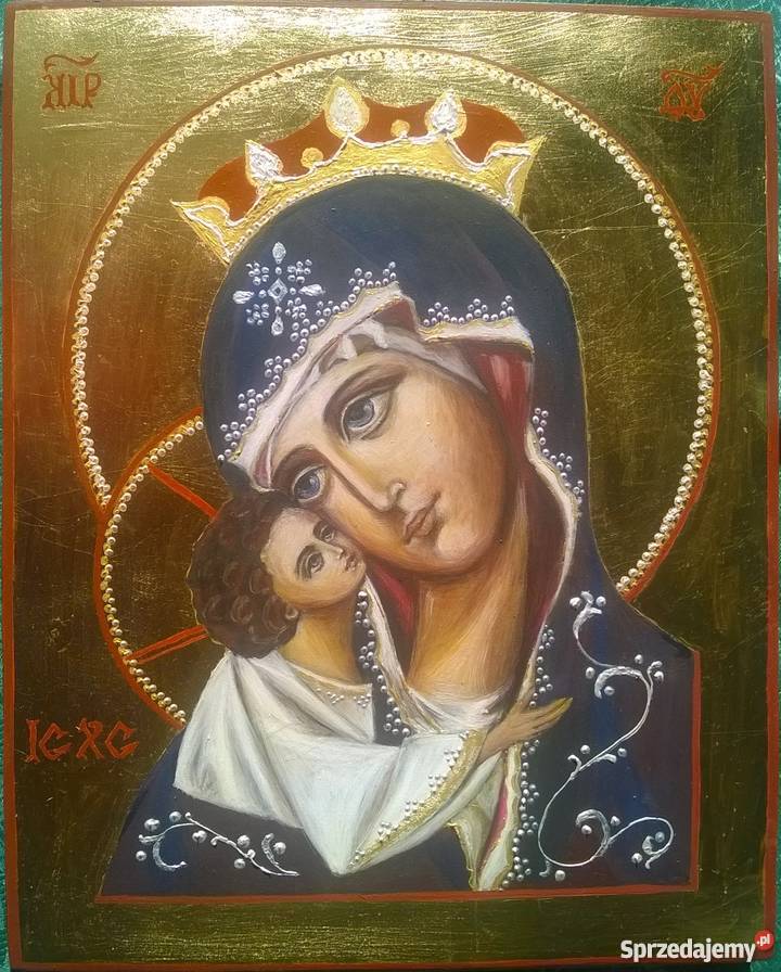 Ikona pisana na desce lipowej Archanioł Gabriel zachodniopomorskie Szczecin