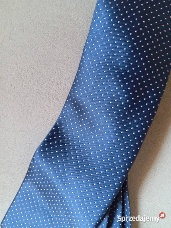 Krawat Męski Greenwoods Nowy Granat Kropki Navy Bydgoszcz sprzedam