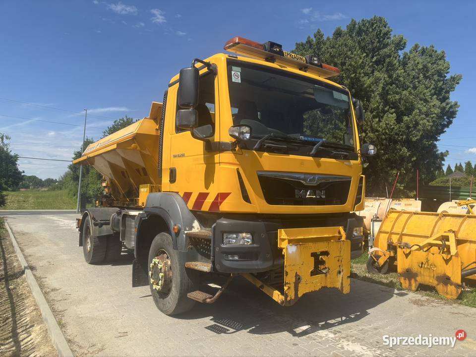MAN TGM 18290 Piaskarka solarka econ pług podkarpackie Ropczyce