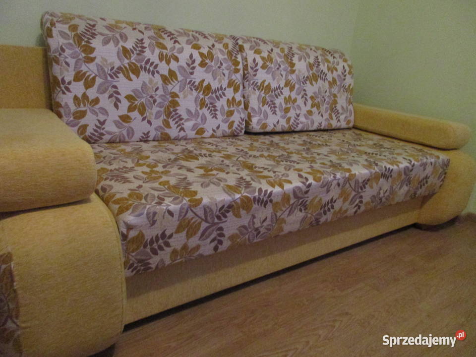 Kanapa Łóżko rozkładane tkanina Złotoryja