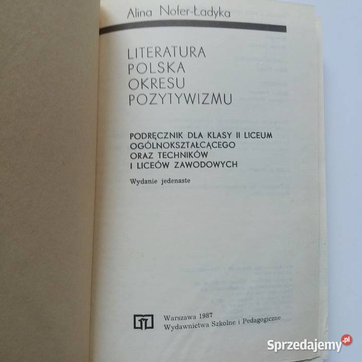 Alina NoferŁadyka Literatura Polska Okresu Łódź