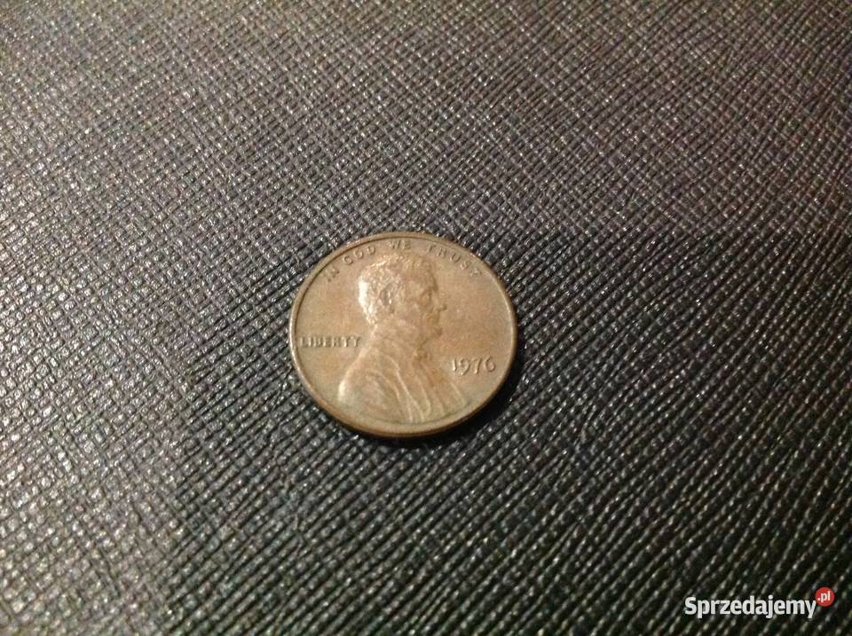 1ONE CENT 1976 r LINCOLN Nowa Sól