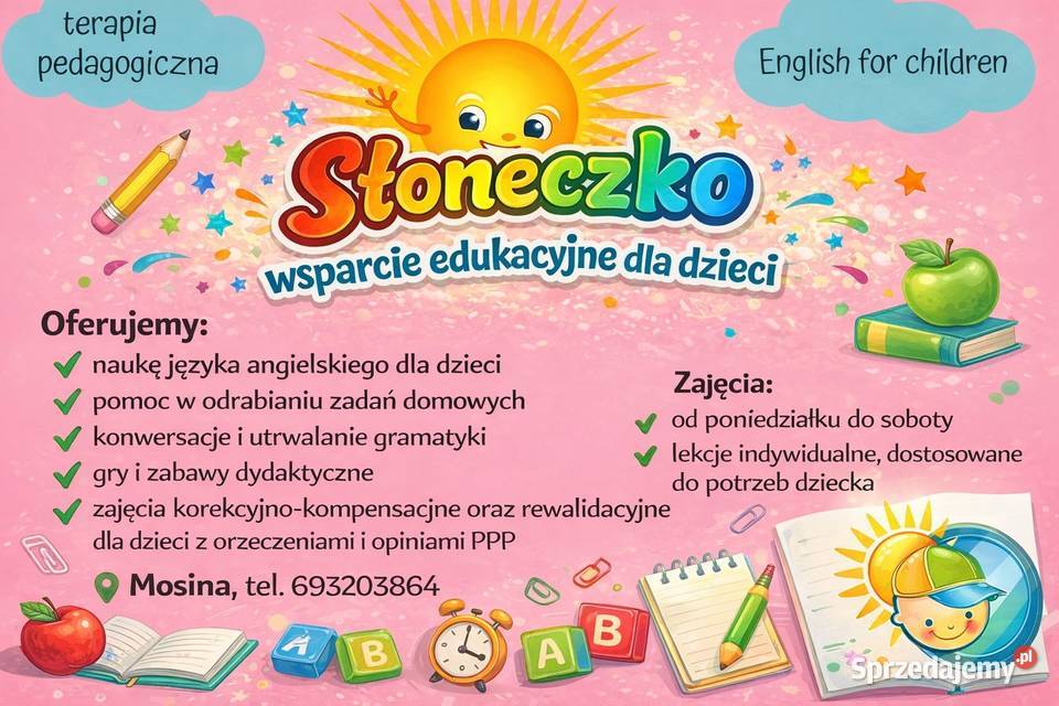 Jangielski dziecizajęcia rewalidacyjne i J. angielski wielkopolskie Mosina