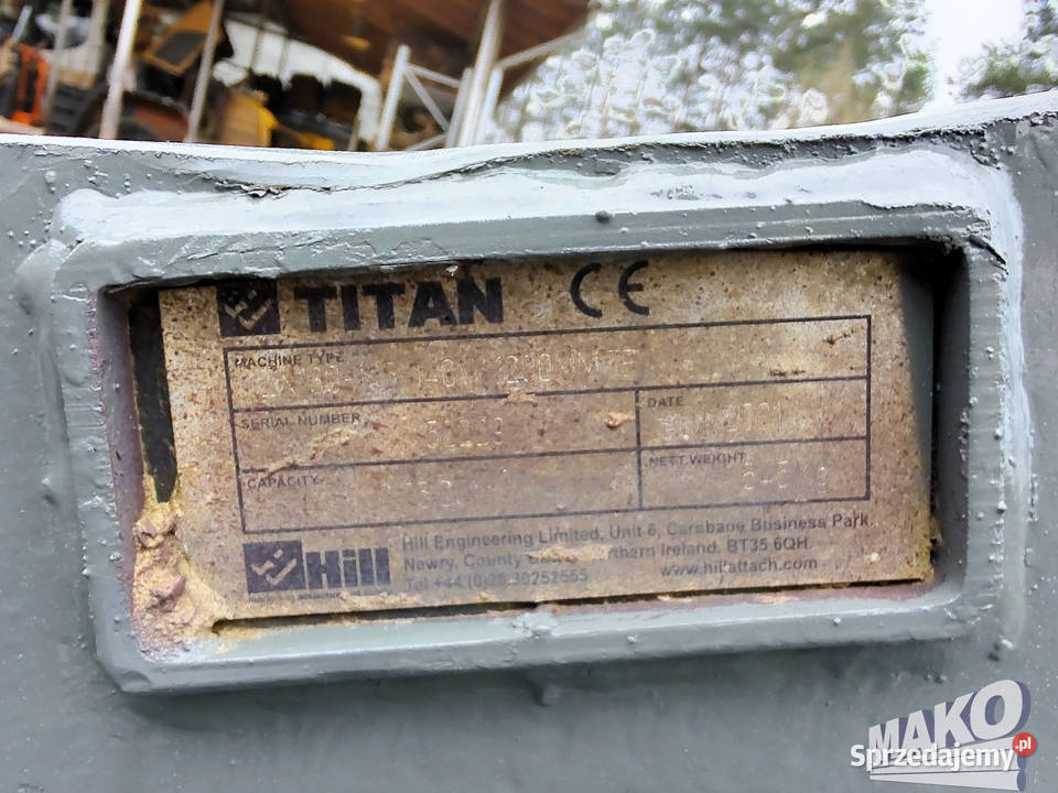 Łyżka HILL 120 do koparki Miller fi 65 Ostrowiec Świętokrzyski