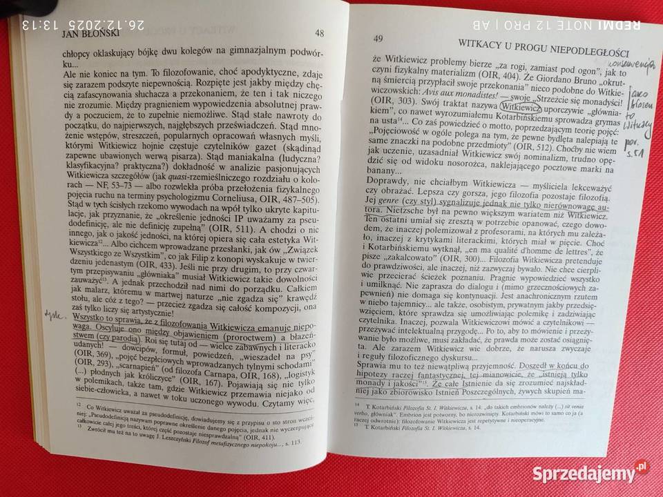Teksty Drugie 4 40 1996 Granice współczesności Rok wydania 1996 Katowice sprzedam