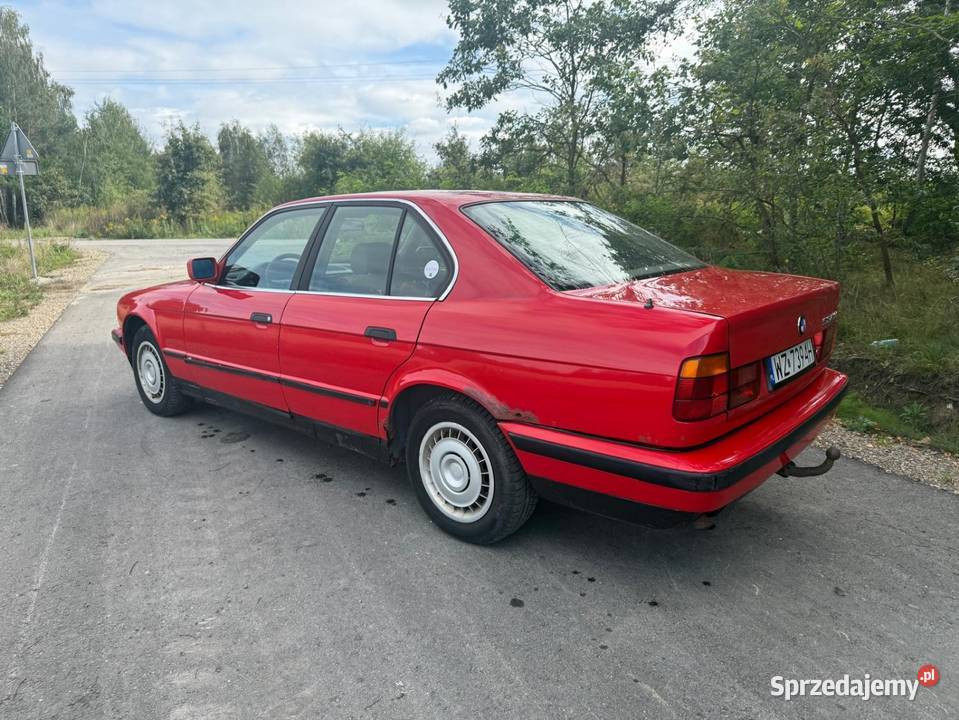 BMW E34 524td czerwony mazowieckie Radom