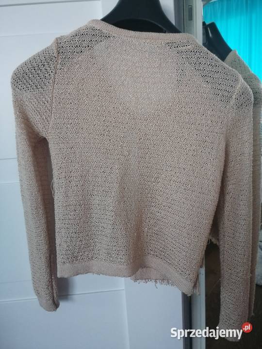 Sweter beżowy rozpinany Pruszków