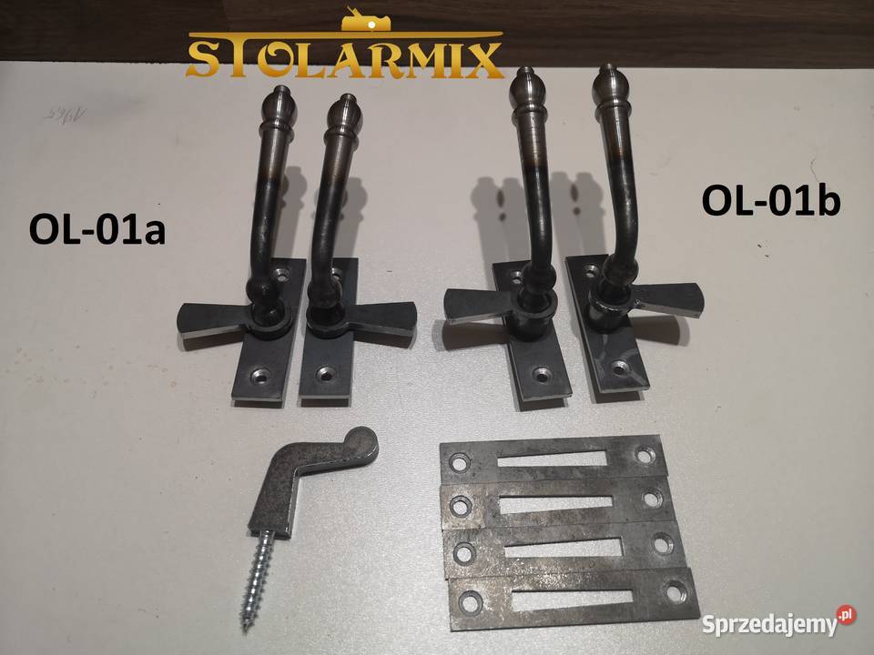 Oliwki okienne klameczki okienne zabytkowe Paterek